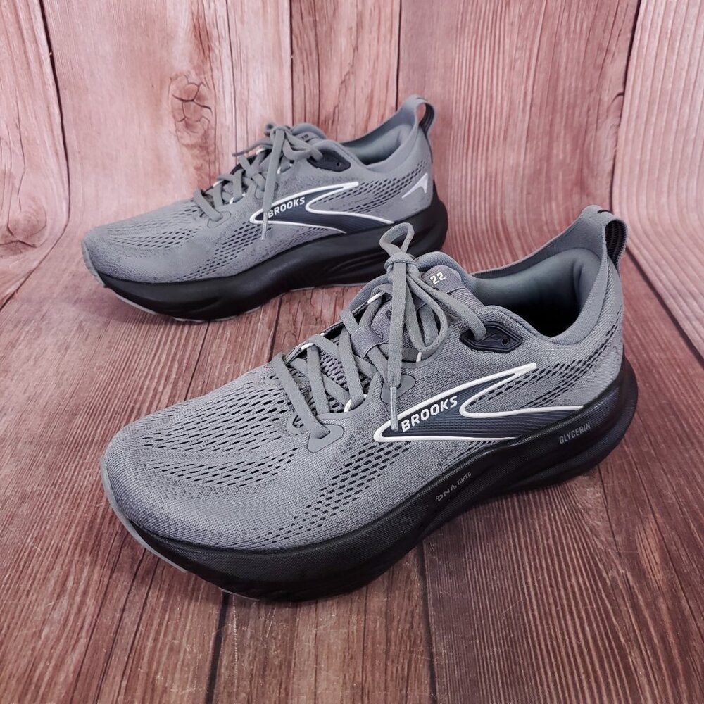 Brooks Glycerin 22 Mens Size 7.5 D Gray Athletic Running Shoes 1104451D078